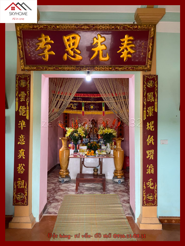 Hoành phi câu đối thờ chữ 